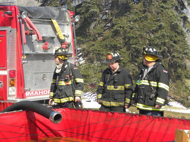 Mutual Aid to Somers FD. Lt Marinaro, FF Brooke, FF Curra